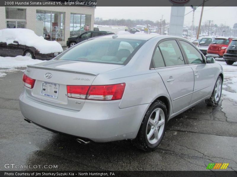 Bright Silver / Gray 2008 Hyundai Sonata Limited V6