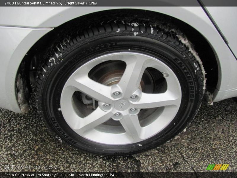 Bright Silver / Gray 2008 Hyundai Sonata Limited V6