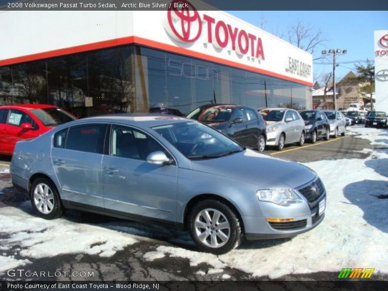 Arctic Blue Silver / Black 2008 Volkswagen Passat Turbo Sedan