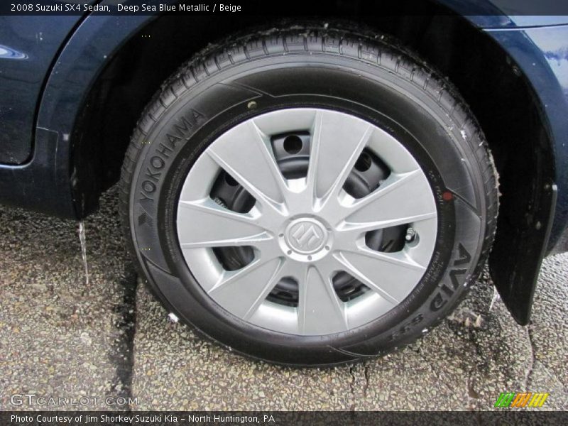 Deep Sea Blue Metallic / Beige 2008 Suzuki SX4 Sedan