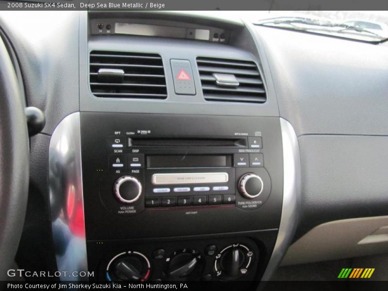 Deep Sea Blue Metallic / Beige 2008 Suzuki SX4 Sedan