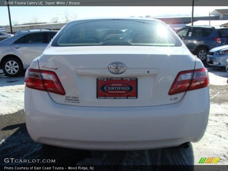 Super White / Bisque 2008 Toyota Camry LE