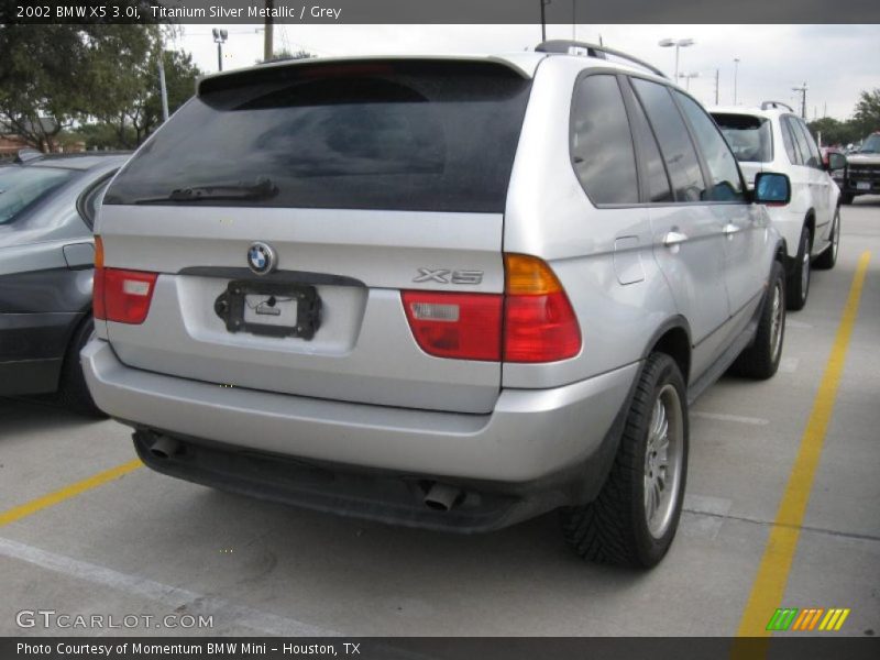 Titanium Silver Metallic / Grey 2002 BMW X5 3.0i