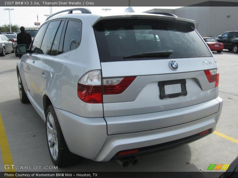 Titanium Silver Metallic / Grey 2007 BMW X3 3.0si