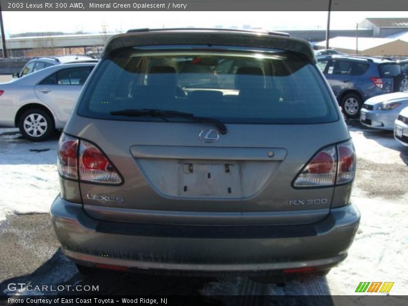 Mineral Green Opalescent / Ivory 2003 Lexus RX 300 AWD