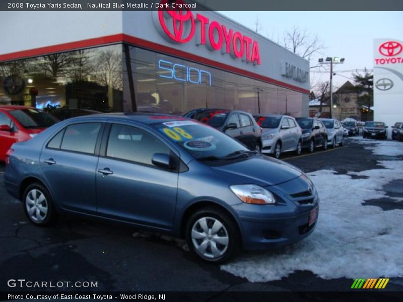 Nautical Blue Metallic / Dark Charcoal 2008 Toyota Yaris Sedan