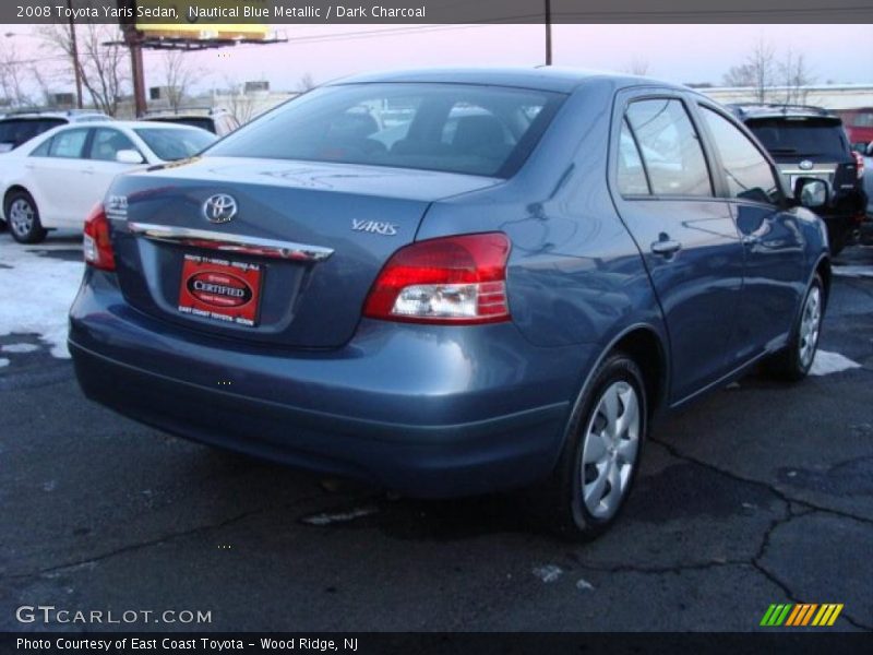 Nautical Blue Metallic / Dark Charcoal 2008 Toyota Yaris Sedan