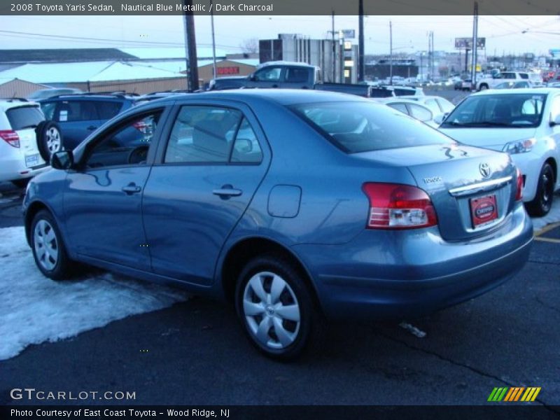 Nautical Blue Metallic / Dark Charcoal 2008 Toyota Yaris Sedan