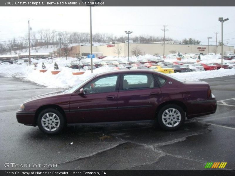 Berry Red Metallic / Neutral Beige 2003 Chevrolet Impala