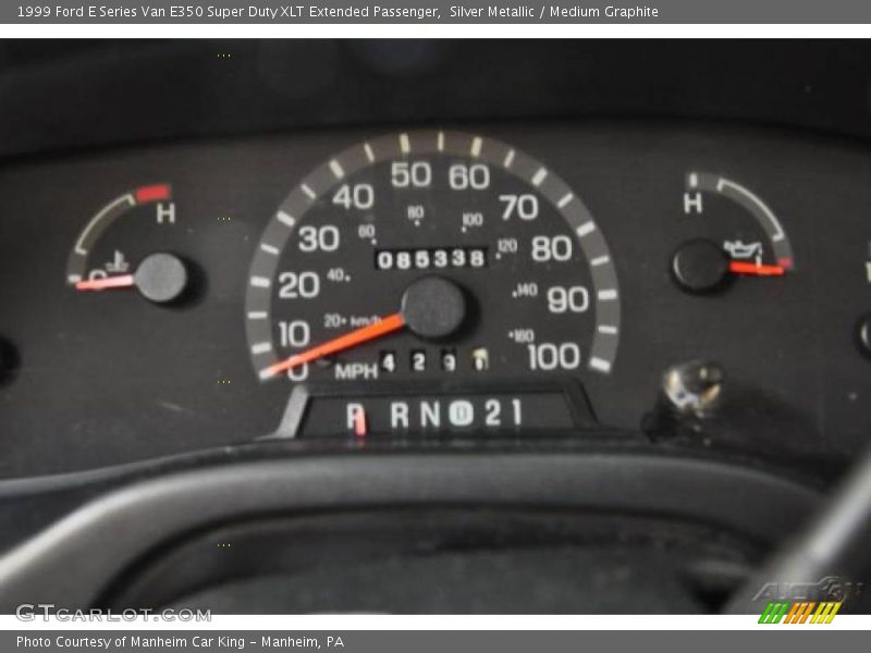 Silver Metallic / Medium Graphite 1999 Ford E Series Van E350 Super Duty XLT Extended Passenger