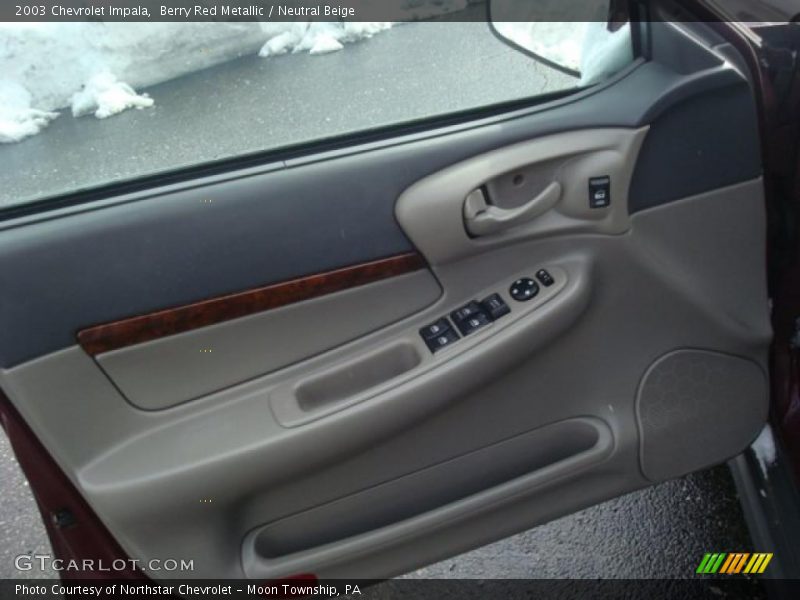 Berry Red Metallic / Neutral Beige 2003 Chevrolet Impala