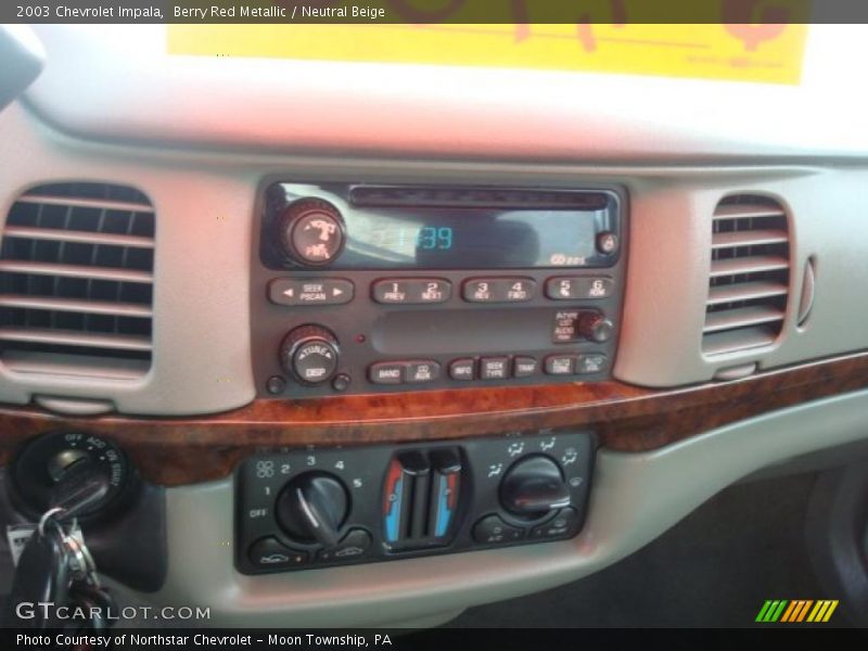 Berry Red Metallic / Neutral Beige 2003 Chevrolet Impala