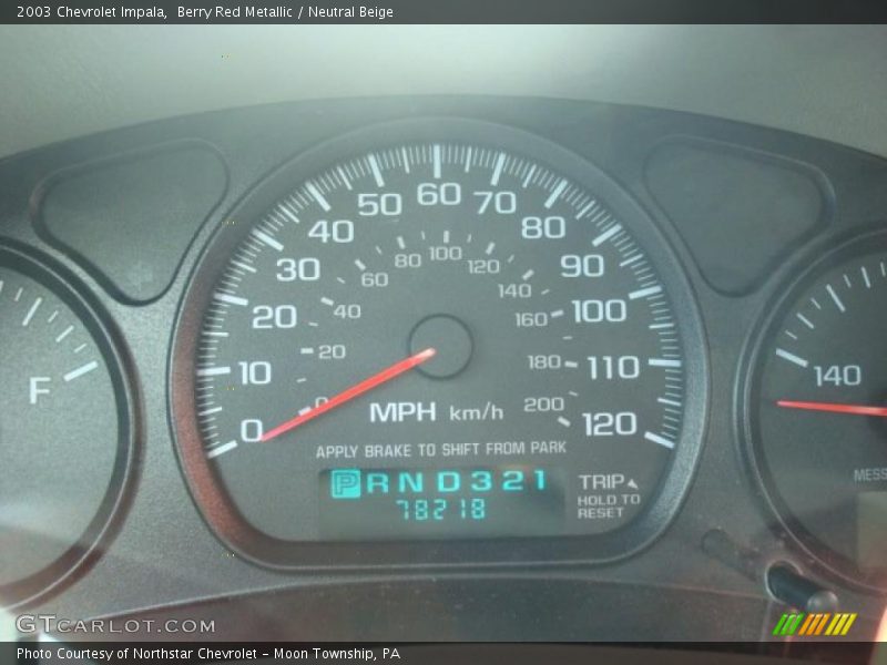 Berry Red Metallic / Neutral Beige 2003 Chevrolet Impala
