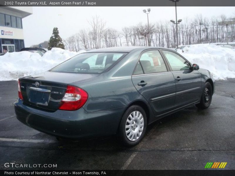 Aspen Green Pearl / Taupe 2002 Toyota Camry XLE