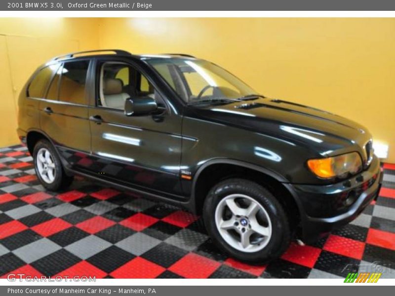 Oxford Green Metallic / Beige 2001 BMW X5 3.0i