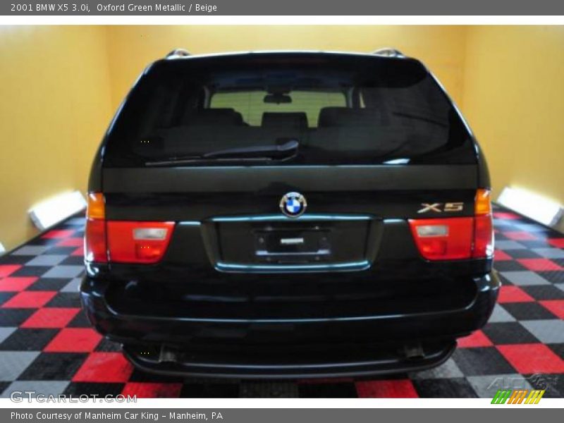 Oxford Green Metallic / Beige 2001 BMW X5 3.0i