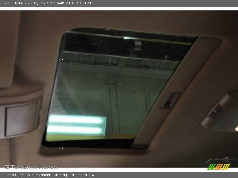 Oxford Green Metallic / Beige 2001 BMW X5 3.0i