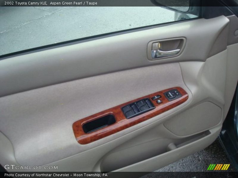 Aspen Green Pearl / Taupe 2002 Toyota Camry XLE