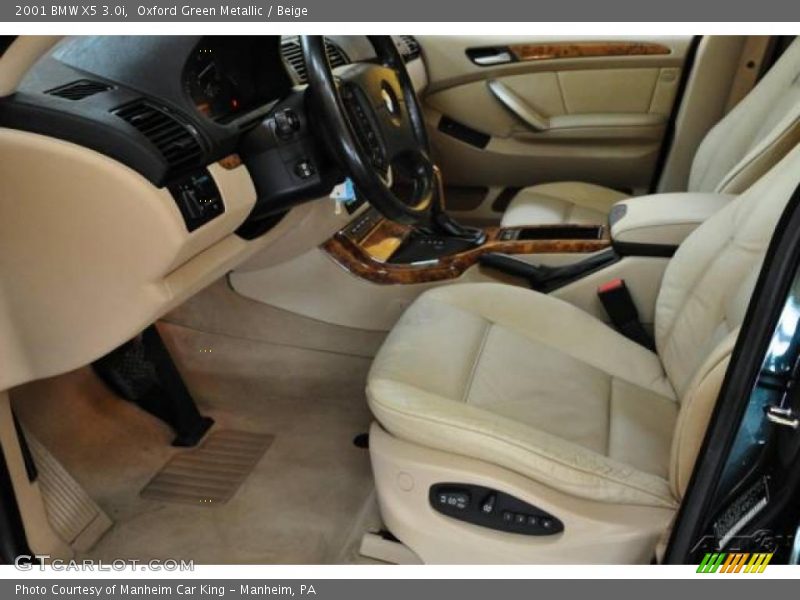 Oxford Green Metallic / Beige 2001 BMW X5 3.0i