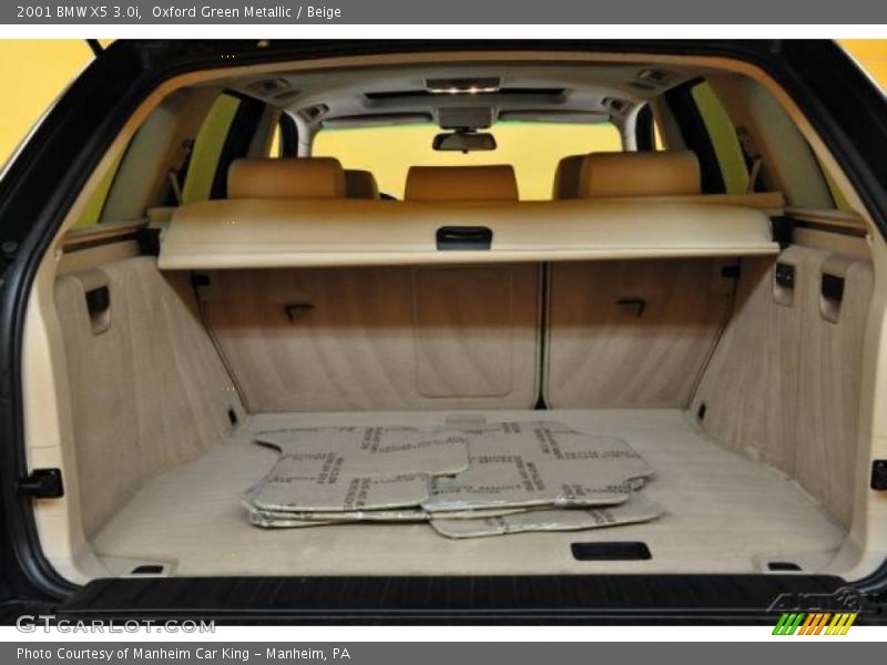 Oxford Green Metallic / Beige 2001 BMW X5 3.0i