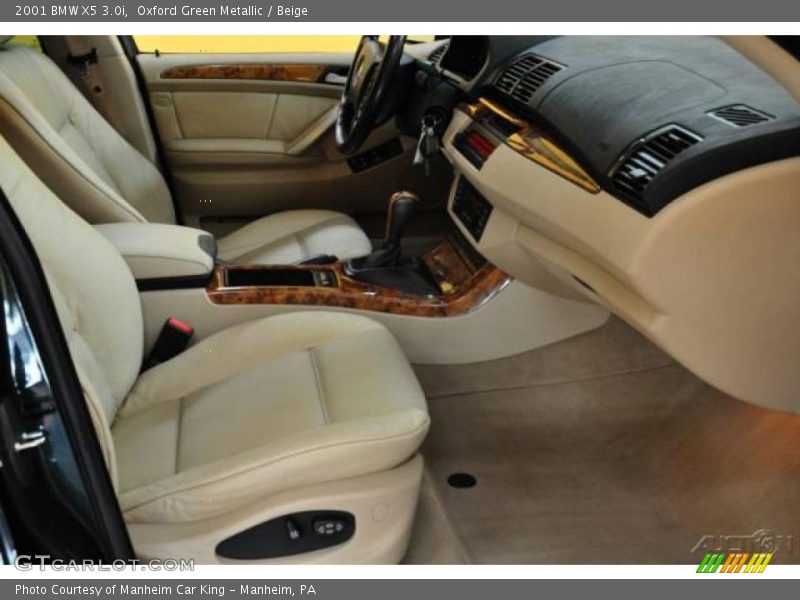 Oxford Green Metallic / Beige 2001 BMW X5 3.0i