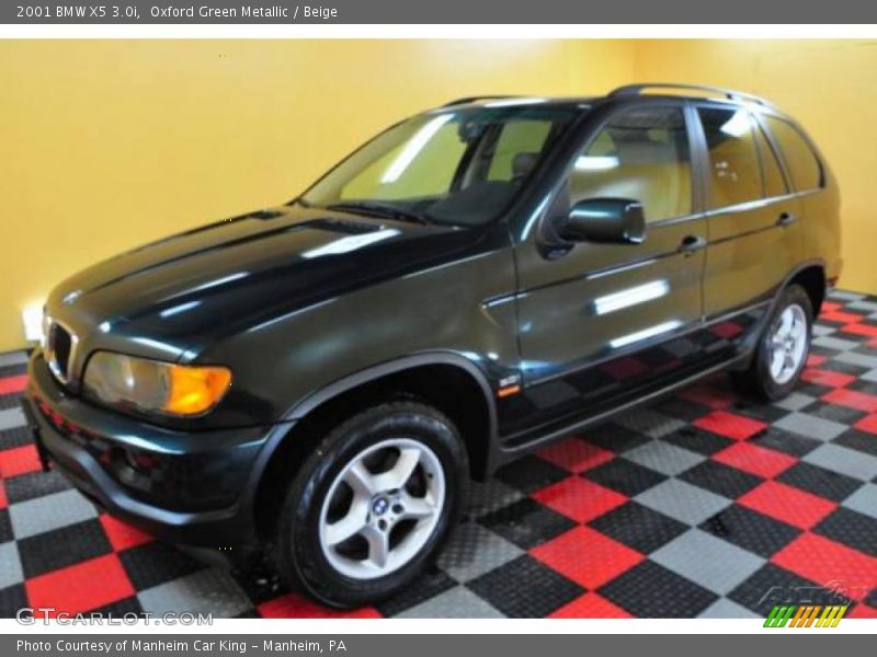 Oxford Green Metallic / Beige 2001 BMW X5 3.0i