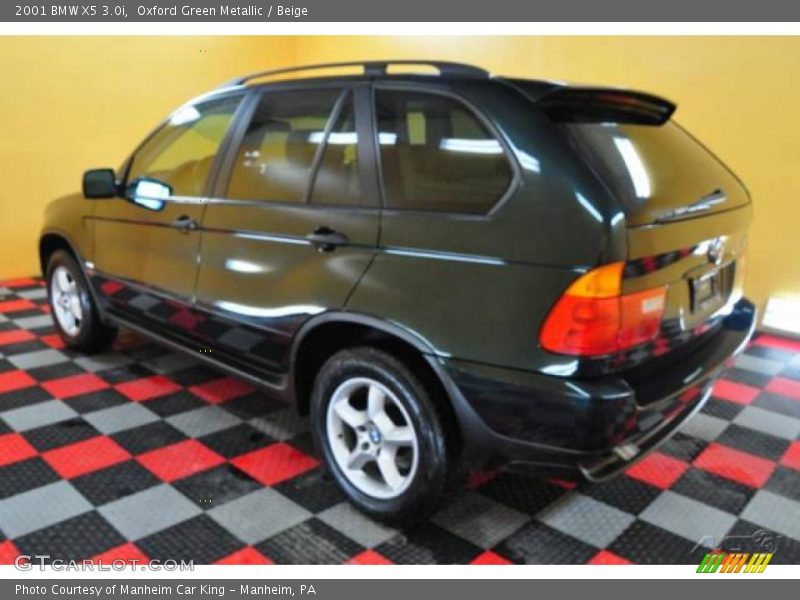 Oxford Green Metallic / Beige 2001 BMW X5 3.0i