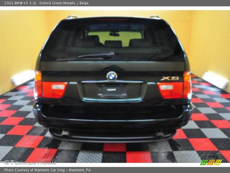 Oxford Green Metallic / Beige 2001 BMW X5 3.0i