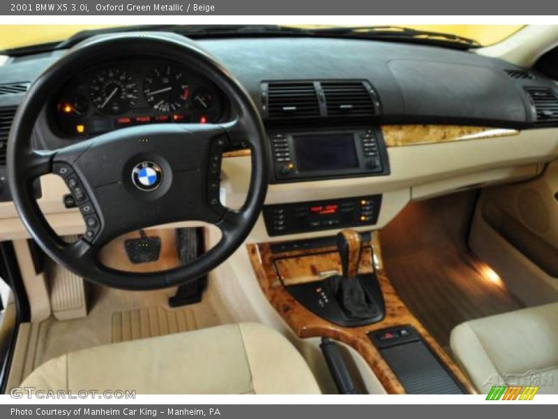 Oxford Green Metallic / Beige 2001 BMW X5 3.0i