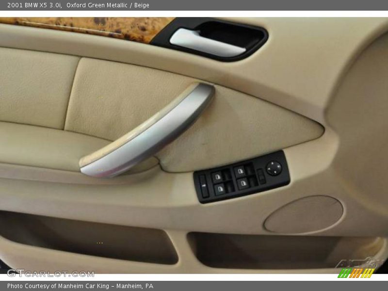 Oxford Green Metallic / Beige 2001 BMW X5 3.0i