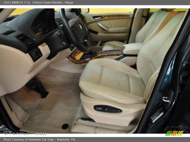 Oxford Green Metallic / Beige 2001 BMW X5 3.0i