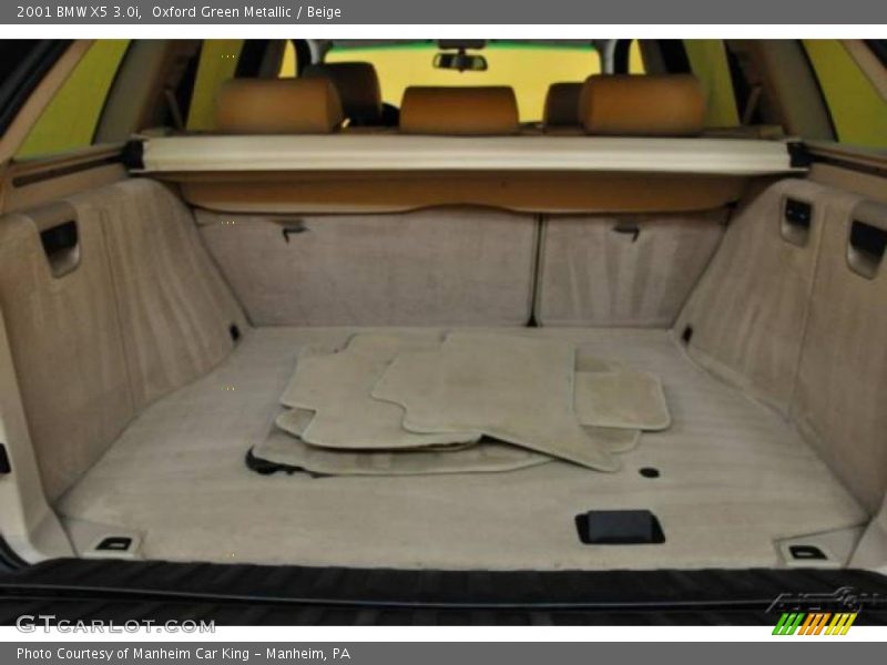 Oxford Green Metallic / Beige 2001 BMW X5 3.0i
