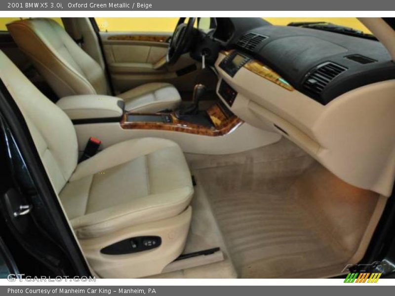 Oxford Green Metallic / Beige 2001 BMW X5 3.0i