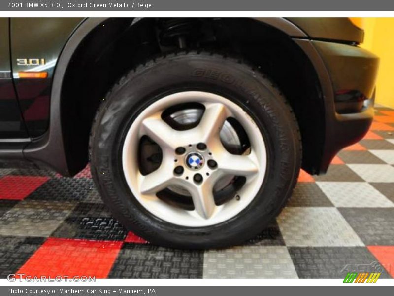 Oxford Green Metallic / Beige 2001 BMW X5 3.0i