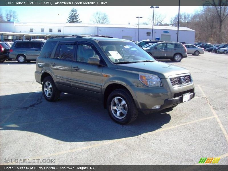 Aberdeen Green Metallic / Olive 2007 Honda Pilot EX-L 4WD
