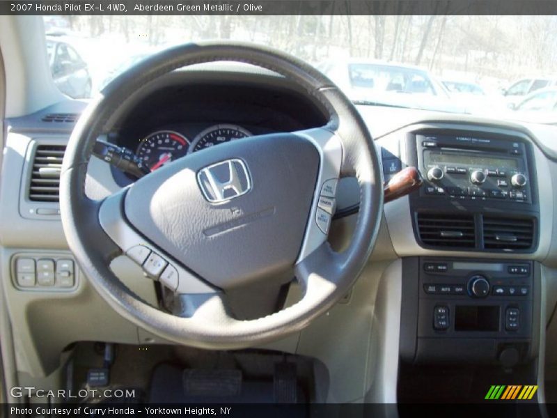 Aberdeen Green Metallic / Olive 2007 Honda Pilot EX-L 4WD