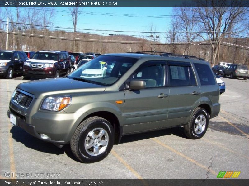 Aberdeen Green Metallic / Olive 2007 Honda Pilot EX-L 4WD
