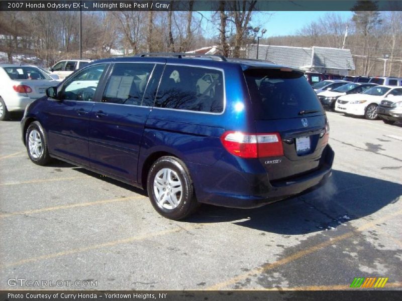 Midnight Blue Pearl / Gray 2007 Honda Odyssey EX-L