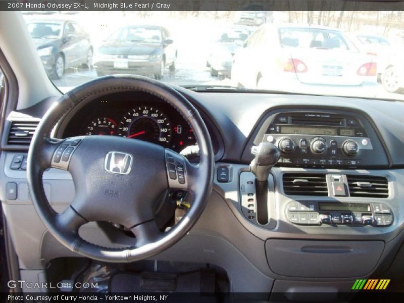 Midnight Blue Pearl / Gray 2007 Honda Odyssey EX-L