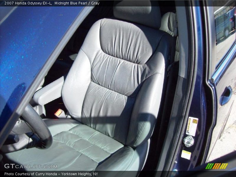 Midnight Blue Pearl / Gray 2007 Honda Odyssey EX-L