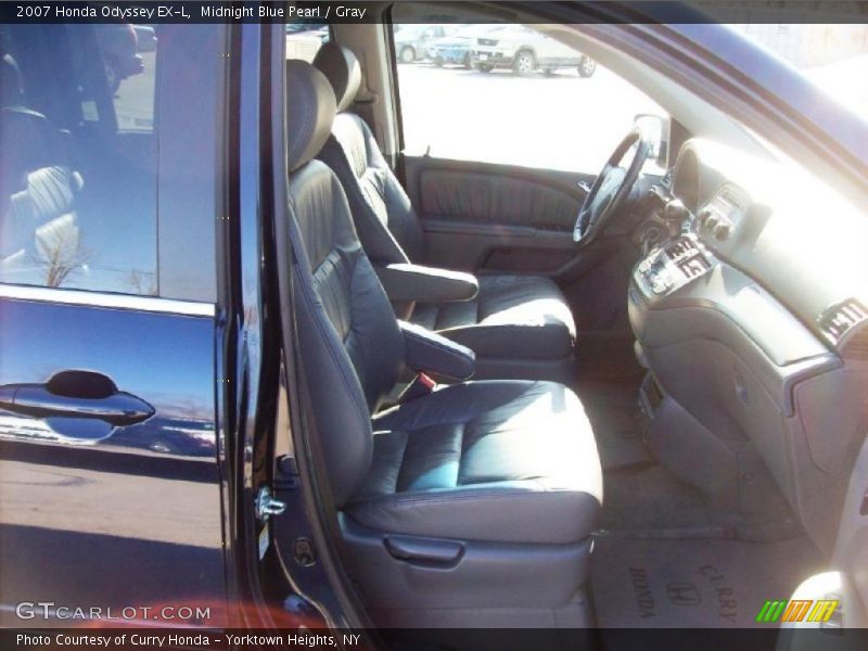 Midnight Blue Pearl / Gray 2007 Honda Odyssey EX-L