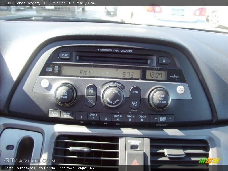 Midnight Blue Pearl / Gray 2007 Honda Odyssey EX-L
