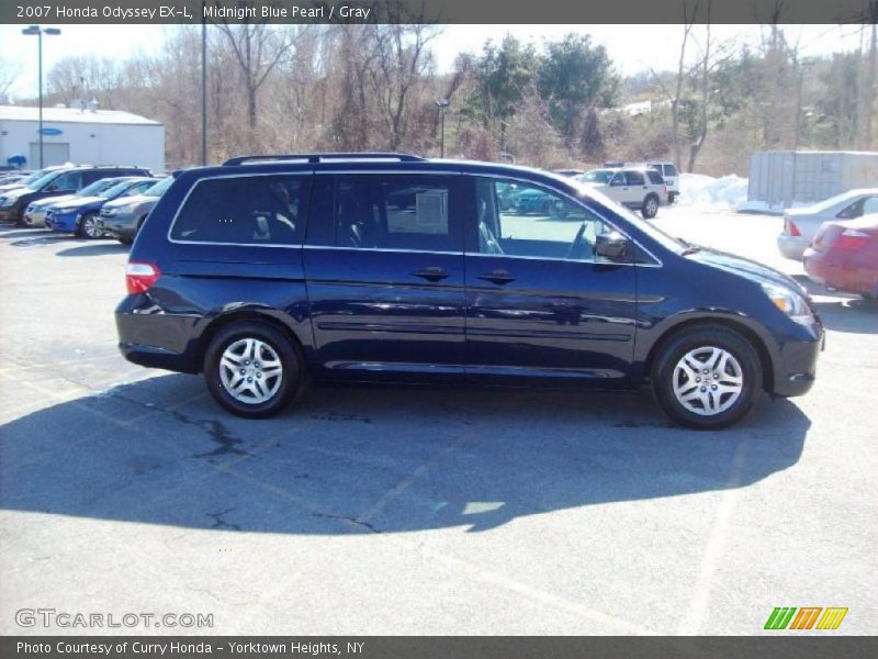 Midnight Blue Pearl / Gray 2007 Honda Odyssey EX-L