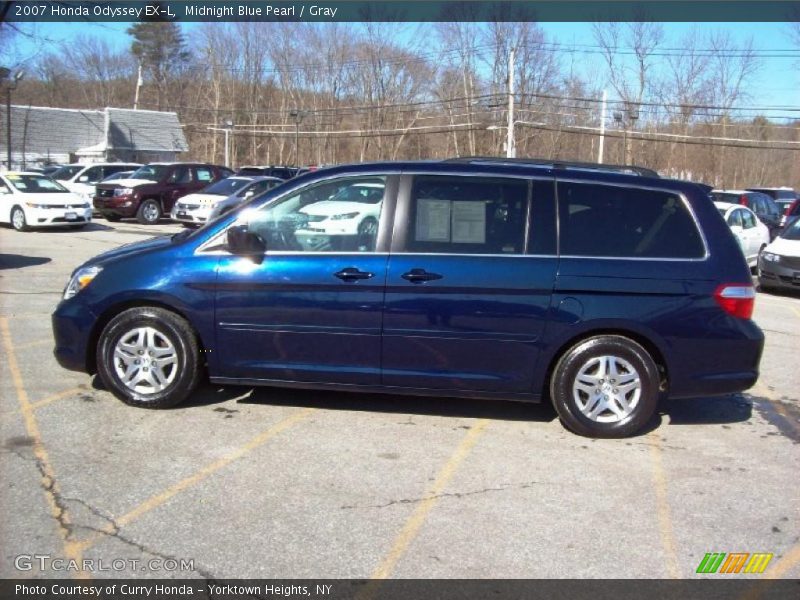 Midnight Blue Pearl / Gray 2007 Honda Odyssey EX-L
