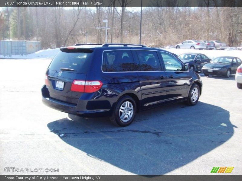 Midnight Blue Pearl / Gray 2007 Honda Odyssey EX-L
