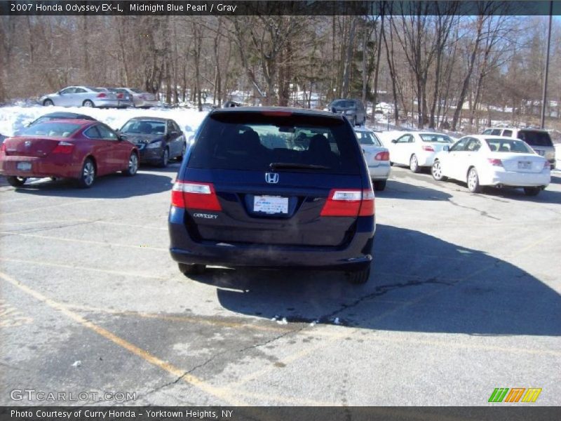 Midnight Blue Pearl / Gray 2007 Honda Odyssey EX-L