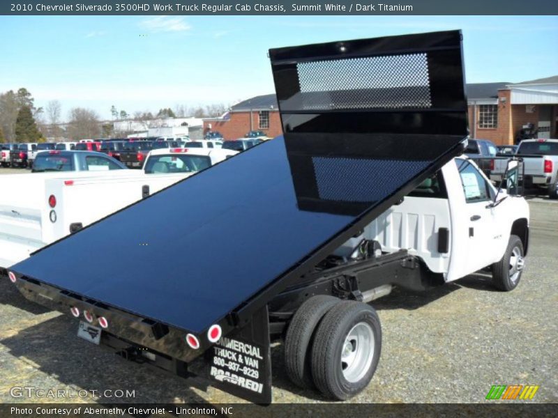 Summit White / Dark Titanium 2010 Chevrolet Silverado 3500HD Work Truck Regular Cab Chassis