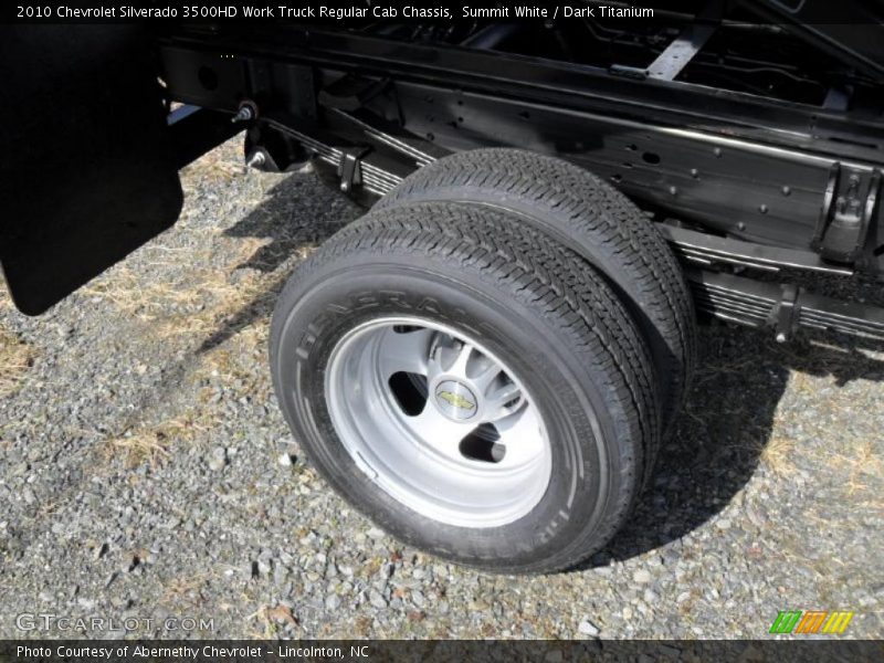 Summit White / Dark Titanium 2010 Chevrolet Silverado 3500HD Work Truck Regular Cab Chassis