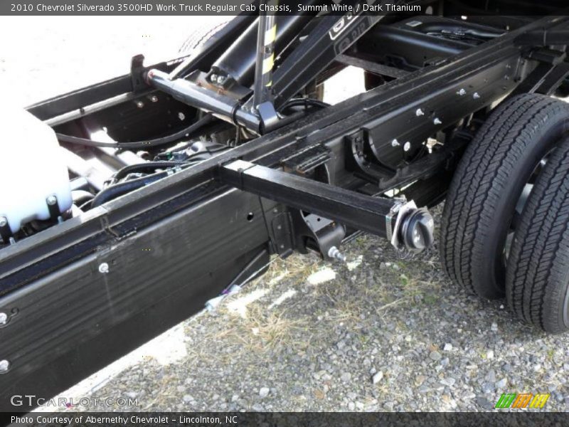 Summit White / Dark Titanium 2010 Chevrolet Silverado 3500HD Work Truck Regular Cab Chassis