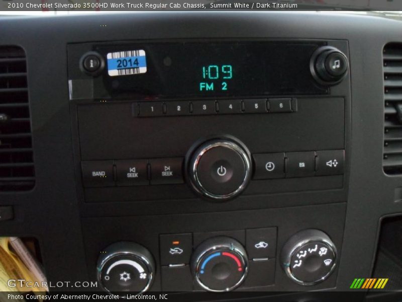 Summit White / Dark Titanium 2010 Chevrolet Silverado 3500HD Work Truck Regular Cab Chassis